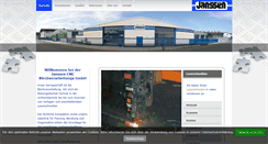 Desktop Screenshot of blechverarbeitung-janssen.de